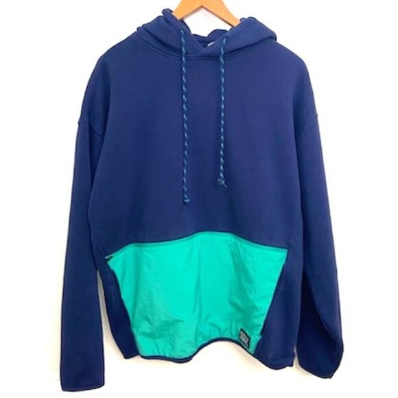 Levi's Other - Levi's Hoodie Sweatshirt Men's L Relaxed Navy Blue & Green Pockets